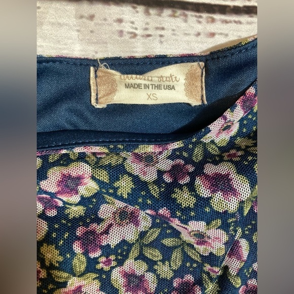 Altar’d State Bodycon Mini Dress Floral XS Long Sleeve - Picture 4 of 6